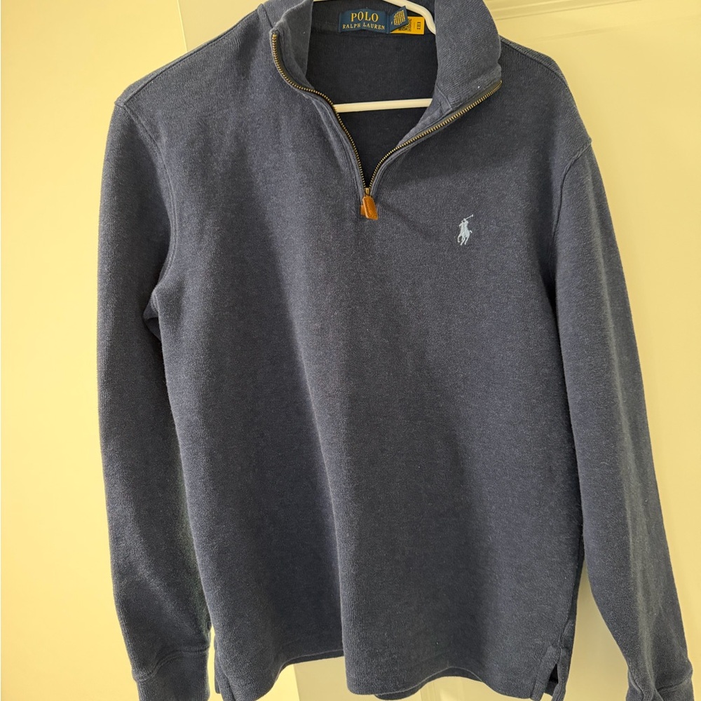 Polo by Ralph Lauren Men's Navy Zip-Up Sweater